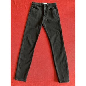 Zara Woman Premium Denim Collection Black Wash Skinny Jeans, 4
